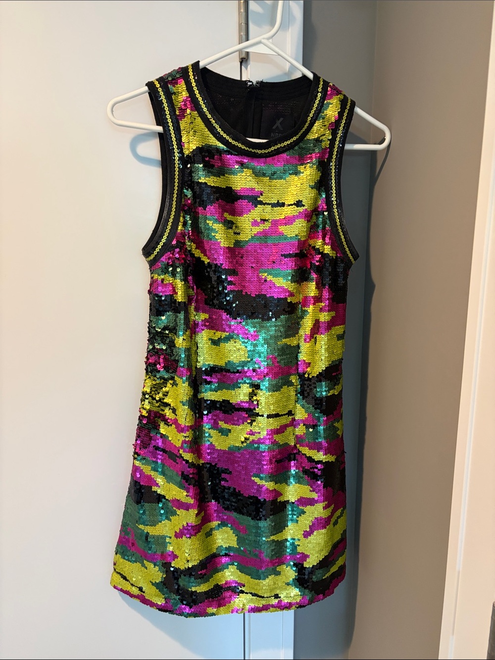 NBD Multicolor Sequin Mini Dress - Yellow, Pink, Teal, Black